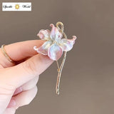 Beautiful Pink  Water Lily Flower Brooch  for Women Fashion Pin Elegant Brooch Lily