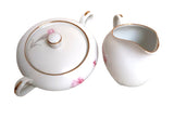 Royal Court Carnation Creamer and Covered Sugar Bowl Set Carnation