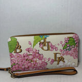 Dooney & Bourke Hydrangea Zip Around Wristlet Wallet Pink Hydrangea