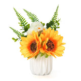 Sunflowers Artificial Flowers, Fake Sunflowers in Vase for Table Centerpieces... Bouquet