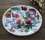 R.B. Bernarda Portugal Serving Platter 16" Floral Hydrangea Tulip Flower New Hydrangea