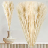 Faux Pampas Grass Decor Tall  Fluffy & Tall 110cm/43in (Cream Color) Pampas Grass