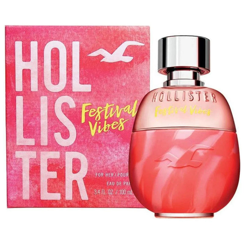 Festival Vibes by Hollister 3.3 / 3.4 oz EDP Perfume For Women New in Box EDP