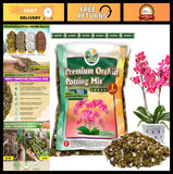 Orchid Potting Mix 2QT - Natural Ingredients, Forest Moss, Pine Bark, Perlite & Orchids