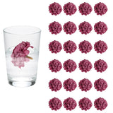 24Pcs Floating Flowers for Centerpieces Wedding, Red Bean Paste Hydrangea Hydrangea