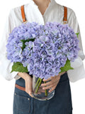 Boho Hydrangea Artificial Flowers,3pcs 21" Latex Real Touch Flowers, Faux Flo... Hydrangea