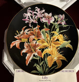 LILY-FLOWER GARDENS of COUNT BERNADOTTE-Danbury Mint Plate 1989-Limited Edition Lily
