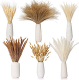 Bouquet Natural Dried Wheat Ear Flowers Pampas Rabbit Tail Grass Decor 160 Pcs Pampas Grass