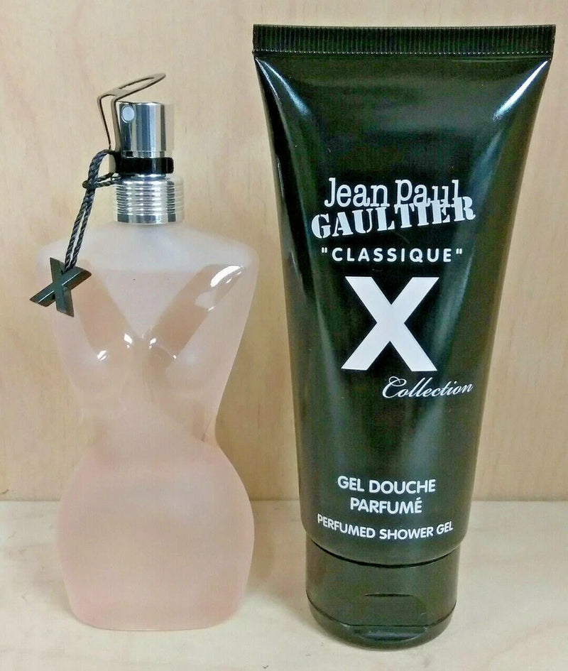 Jean Paul Gaultier Classique "X" Set 1.7oz edt sp+3.3oz Sh/Gel**RARE** COLLECT EDT