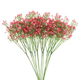 12Pcs Fake Artificial Flowers Bulk PU with Stems Pink Flowering Plants