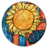 Gift Coaster : Sunflower Drawing Flower Floral Yellow Decor Sunflower