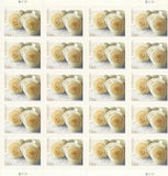 2011 USPS White Roses Booklet Pane of 20 Wedding Stamps Roses