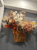 Large Fall Wedding Fake Flower Lot 38 Bunches W Mushrooms Pumpkins Autumn Basket Sunflower