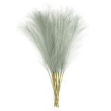 25pcs Faux Pampas Grass 21 Inch Artificial Pampas Grass Light Grey Pampas Grass