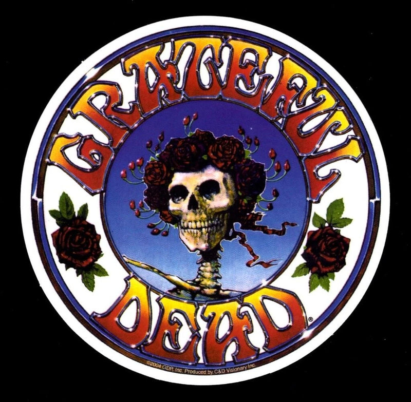 Grateful Dead Skull & Roses Sticker Decal Roses