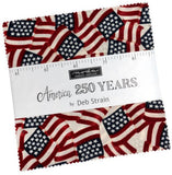 America 250 Years Moda Charm Pack 42 100% Cotton 5-inch Precut Fabric Squares Flowering Plants