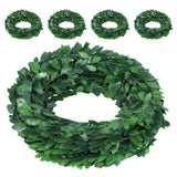 5 Pcs Realistic Artificial Vines Greenery for Outdoors Bedroom Hanging Leaves Green Plant