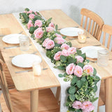 Artificial Vines Faux Floral Garland for Wedding Arch Mother's Day Fireplace Green Plant
