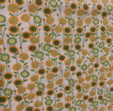 Sunflower Fabric By Wendy Bentley & Timeless Treasures Orange Green White BTHY Flowering Plants