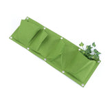 4 -Pockets Garden Wall Hanging Planter Grow Bags Planting Mounted Garden Plants