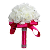 Wedding Fake Flowers Bridal Bouquets Bridesmaid Rose Centerpiece Bride Hydrangea Bouquet