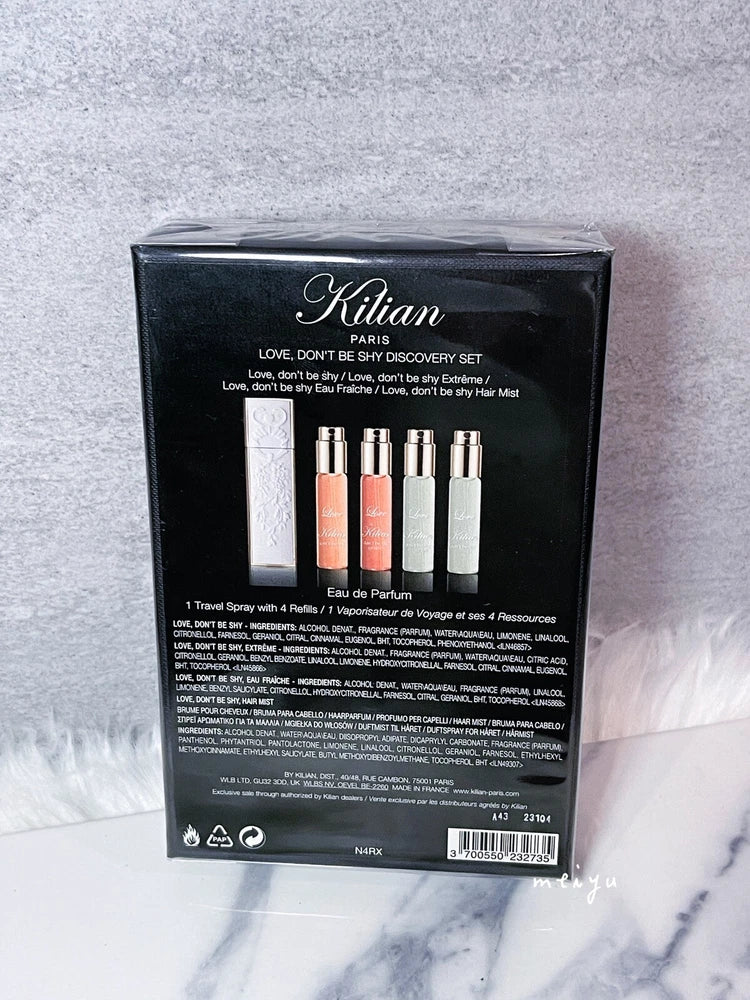 Kilian Love, Don't be Shy Discovery EDP Set, 1 Travel Spray with 4 Refills, NIB EDP