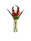 Flower Arrangement Faux Gladiolus Real Look in Resin Water Beautiful Decor Gift Sunflower