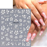 Nail Art Stickers Decals Spring Summer Flowers Floral Daisy Fern Leaf (MO278) Daisies