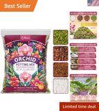 1QT Orchid Potting Mix for Repotting- Orchid Repotting Kit Include Moss, Pine... Orchids