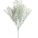 Artificial 13" Whispy Green Tealeaf Embellishing Bush Green Plant