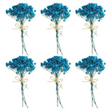 6 Pcs Mini Dried Flower Bouquet Baby's Breath Boho DIY Gift Blue Dried Flower