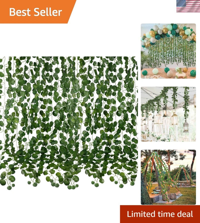 Flexible Artificial Hanging Vines Ð 36 Pieces for Indoor/Outdoor Decoration Green Plant