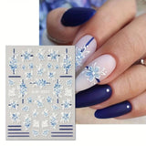 5D Nail Art Stickers Decal Spring Flowers Floral Daisy Daisies Decoration Q5D07 Daisies