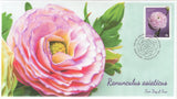 CA23-012, 2023, Ranunculus asiaticus, First Day of Issue, Pictorial Postmark, Go Ranunculus