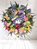 Spring Multicolor Wreath Ranunculus