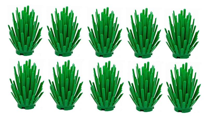 __LEGO NEW X10 GREEN Prickly Bush Plants / Dead / Dried Shrubs / Bushes Lot Flowering Plants