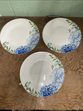 Lot of 3 Royal Norfolk Hydrangea Dinner PLATES 10 1/2" Floral Spring w/Butterfly Hydrangea