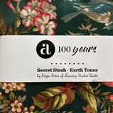 SECRET STASH EARTH - TONES CHARM PACK BY EDYTA SITAR FOR ANDOVER FABRIC 5X5 42P Flowering Plants