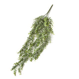 30" Indoor / Outdoor Cascading Faux Eucalyptus Bush Green Plant