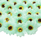 50 Pcs Faux Sunflower Heads for Craft, 2.76 Inch Artificial Sunflower Flower ... Sunflower