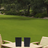 Plastic Square Flower Pots for Balcony Patio Garden Herbs Flowers 16 12 12 cm Garden Plants