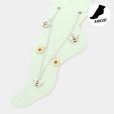 Bumblebee sunflower ankle bracelet Sunflower