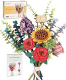 Rowood Wooden Flower Bouquet 3D Puzzle Teen DIY Halloween Xmas Birthday Gifts Carnation