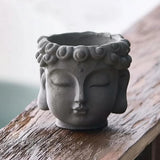 Buddha Head Flower Pot Decors Plant Pot for Table Centerpiece Garden Desktop Garden Plants
