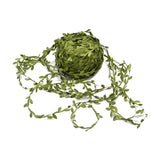 10 Meter Silk Leaf Shaped Handmake Artificial Green Leaves For Wedding Decor... Green Plant