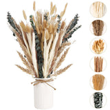 110PCS Pampas Grass Natural Dried Reed Flower Bunch Bouquets Home Wedding Decor Pampas Grass