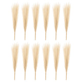 12 Pcs 17 Inch Faux Pampas Grass Artificial Boho Decor Khaki Pampas Grass