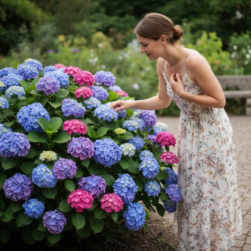 50 Hydrangea Flower Seeds Mixed Colors Ð Mophead Garden Blooms Hydrangea