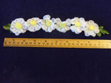 Vintage Millinery Flower Rounded Daisy Chain White Strand G26W Daisies