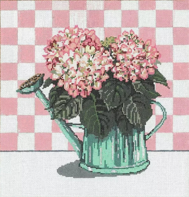 Handpainted Needlepoint Sandra Gilmore Hydrangea Flowers w/ Stitch Guide Hydrangea